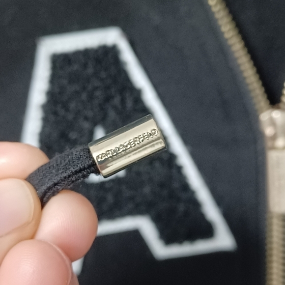 Karl Lagerfeld zip up jacket top sweater - Picture 8 of 9